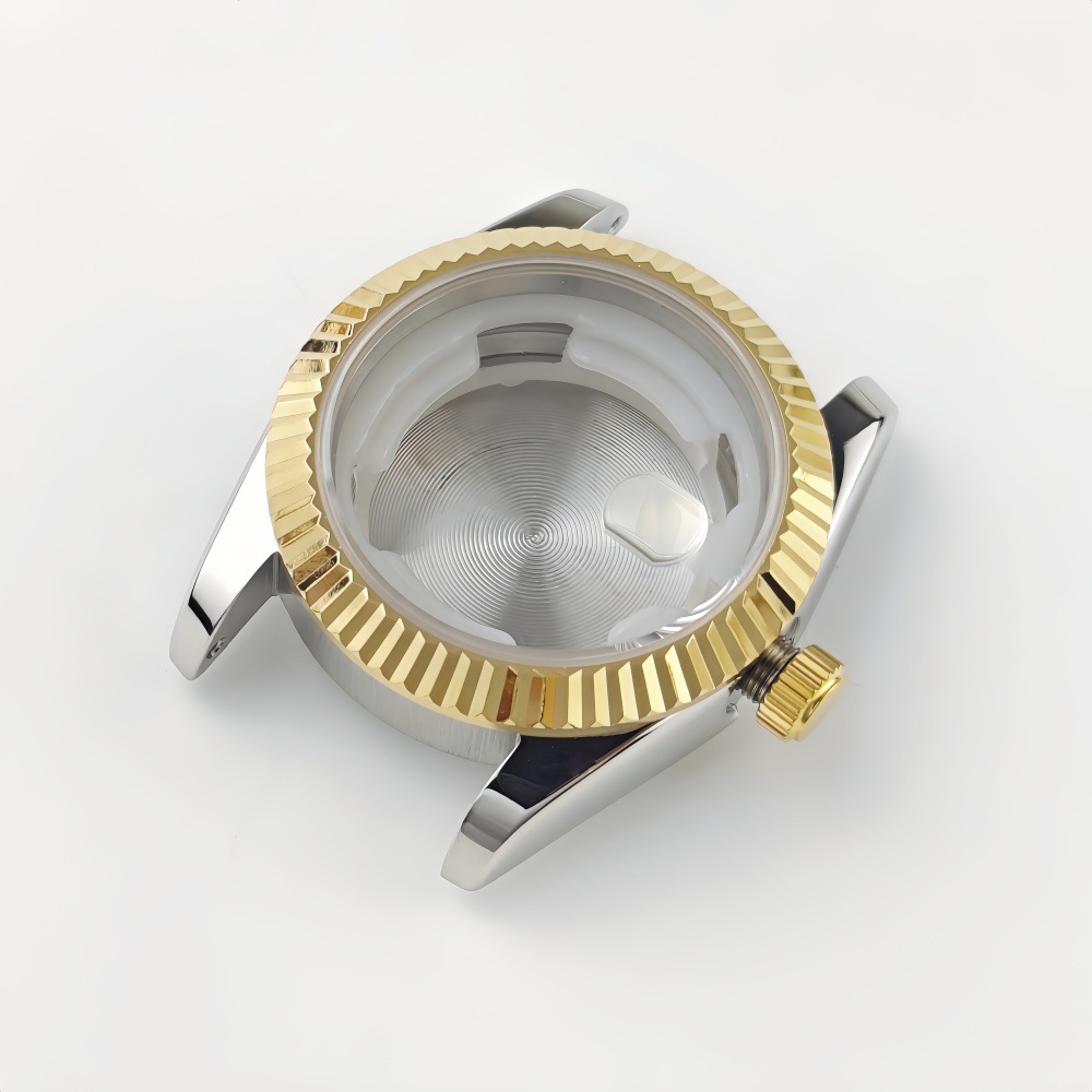 Nh05 Watch Case Light Luxury Women's Stainless Steel Case Vintage Bezel Mechanical Watch Modified Watch Accessories 31mm