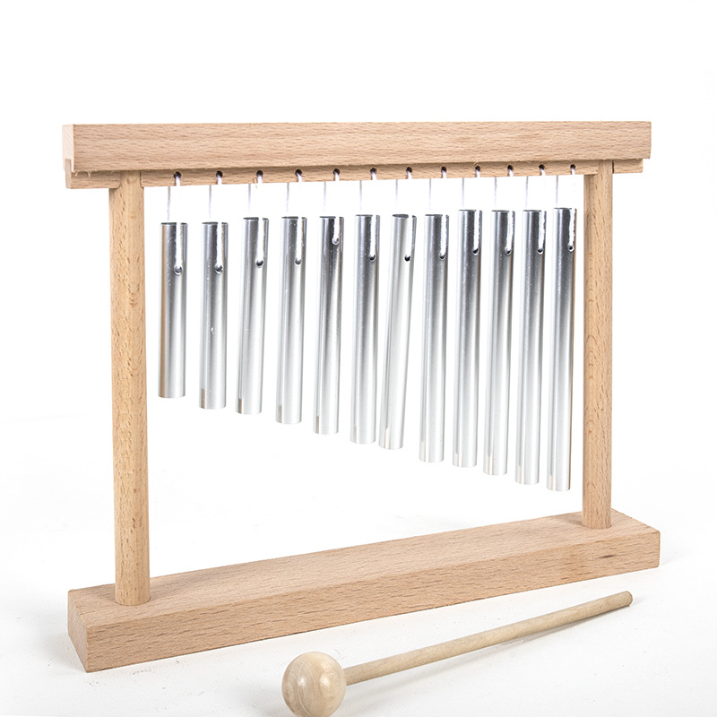 Wooden Early Education Percussion Instrument Wind Chime Puzzle Exercise Fine Movement Cultivate Music Interest Interactive Toy