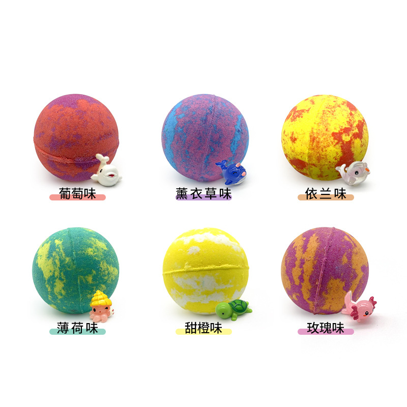 Cross-border bath ball children's toy bath salt ball large bubble ball baby bath salt bath ball bubble bath wholesale
