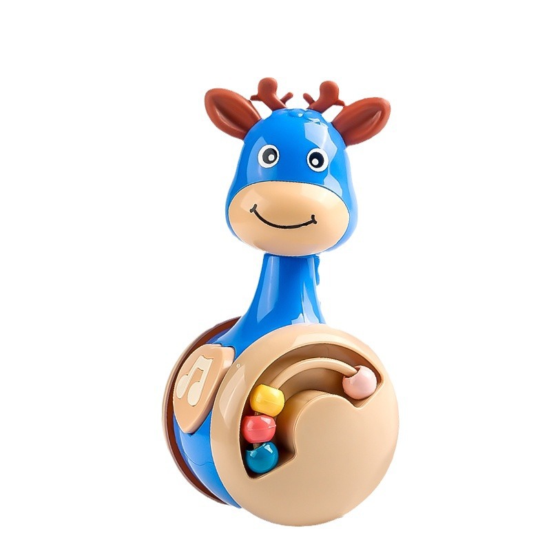 Sliding fawn tumbler baby soothing puzzle early education 0-3 years old baby crawling guide enlightenment children's toys