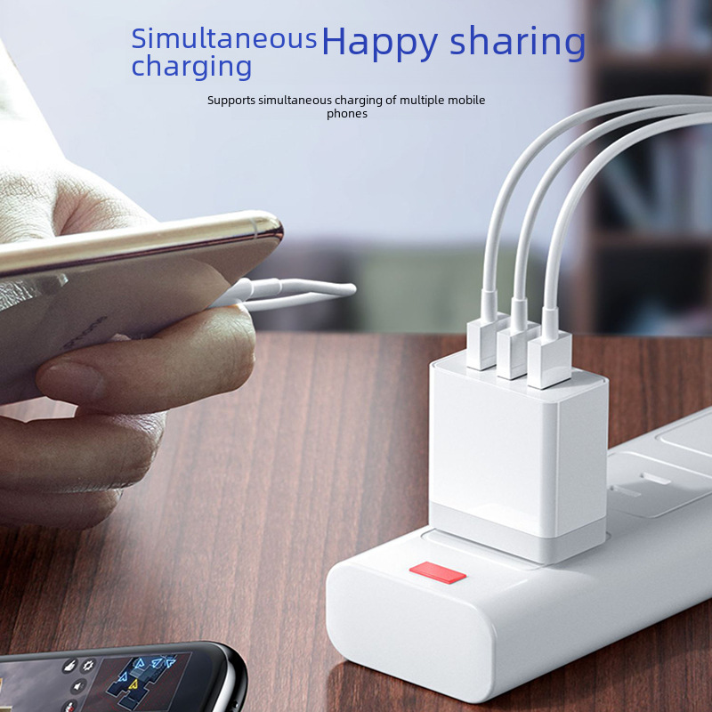 3C Certified Charger USB Multi-Port Charging Head Set Suitable for Apple, Huawei, Vivo Power Supply, and Mobile Phone Adapter