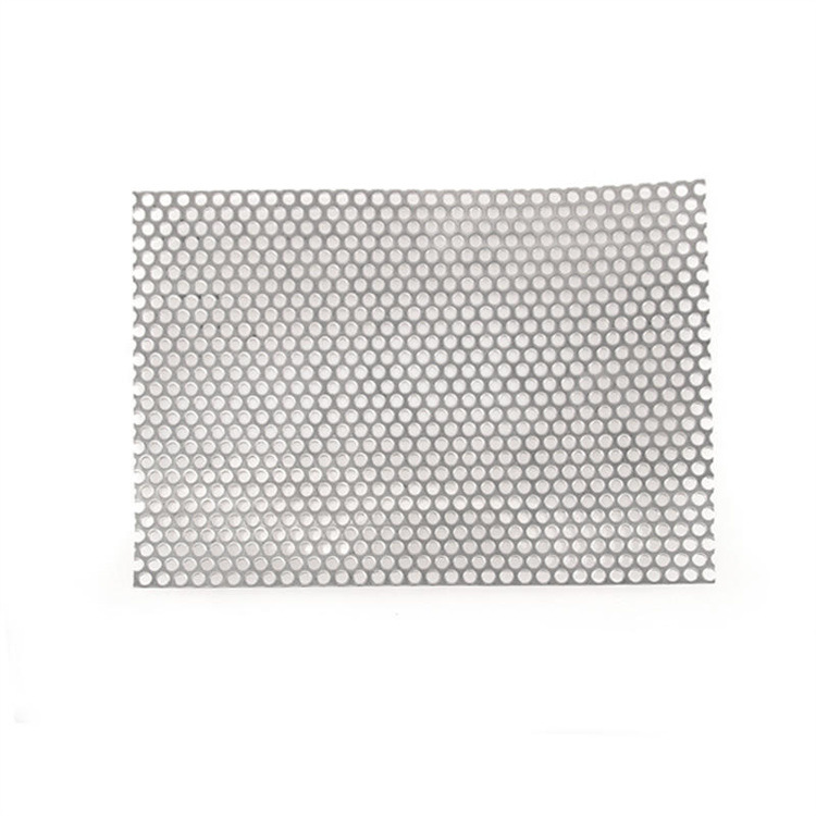 304 Stainless Steel Round Perforated Board Supermarket Storage Spray Perforated Board Anti-Slip Road Crocodile Mouth Perforated Mesh