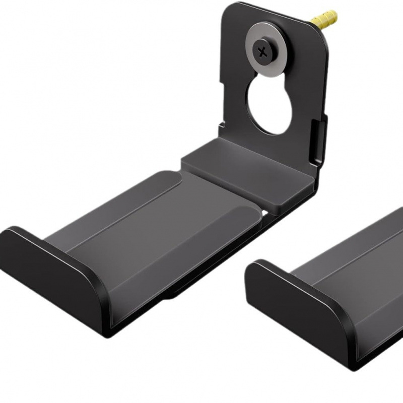 Amazon's Best-Selling L-Shaped Wall-Mounted Soundbar Bracket Is Compatible with a Variety of Soundbar Speakers Telescopic Metal Racks