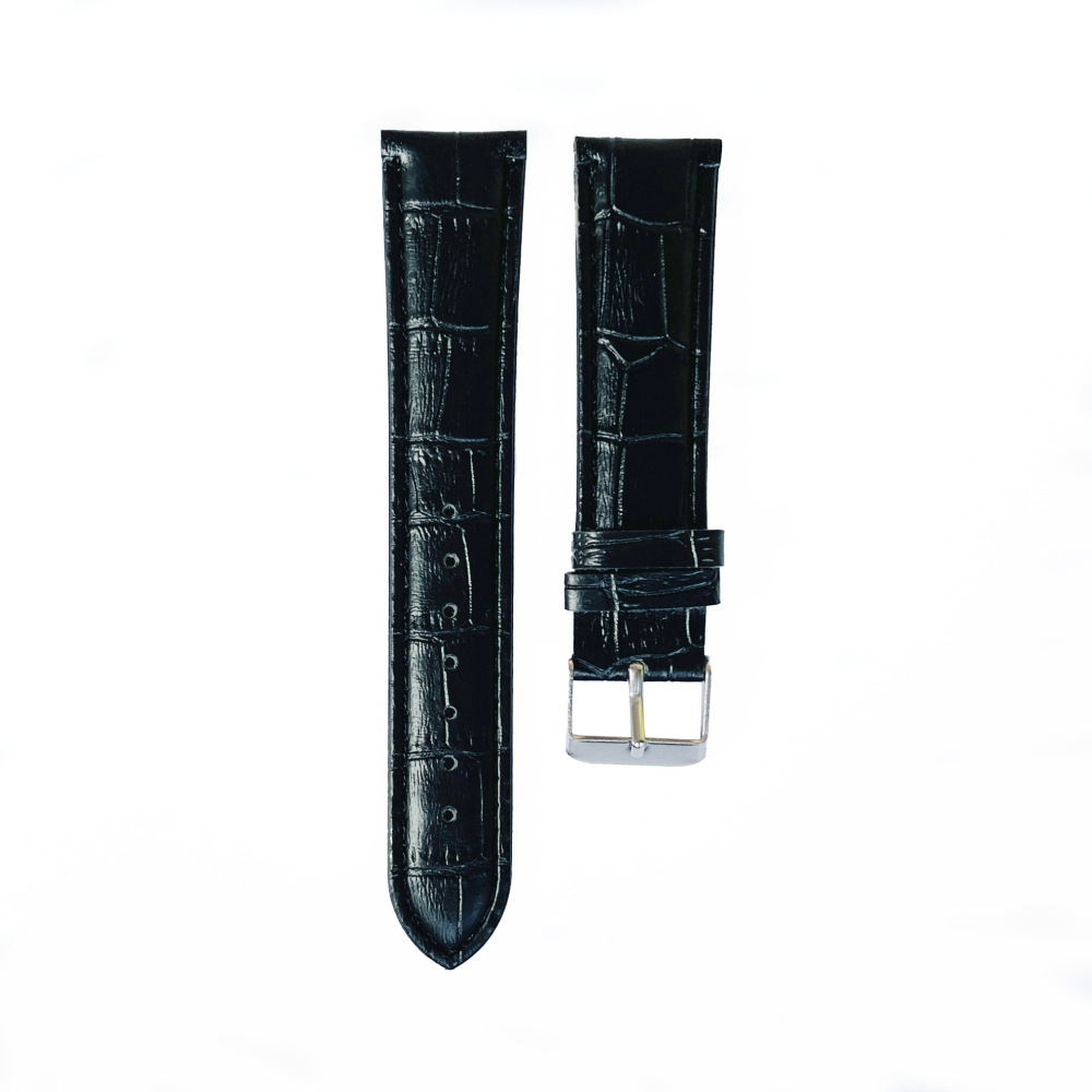 Wholesale Bamboo Pattern Watch Leather Strap Imitation Belt Bamboo Pattern Black 14 16 18 20 22mm in Stock
