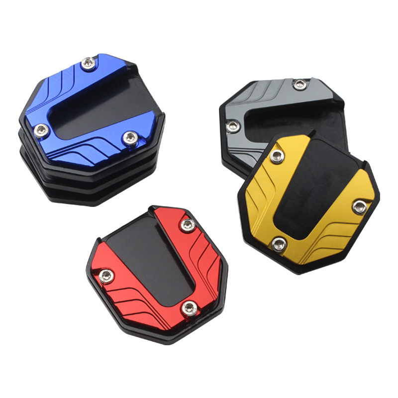 Motorcycle Electric Vehicle Modification Accessories Foot Support Plate Motorcycle Enlarged Auxiliary Side Kick Block Foot Support Anti-Slip Side Support Pad