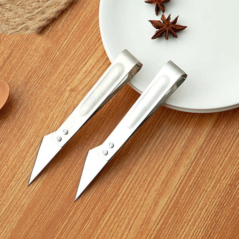 One dollar store supply pig hair clip kitchen tools duck chicken stainless steel hair plucker goose hair clip knife multi-functional hair plucking clip