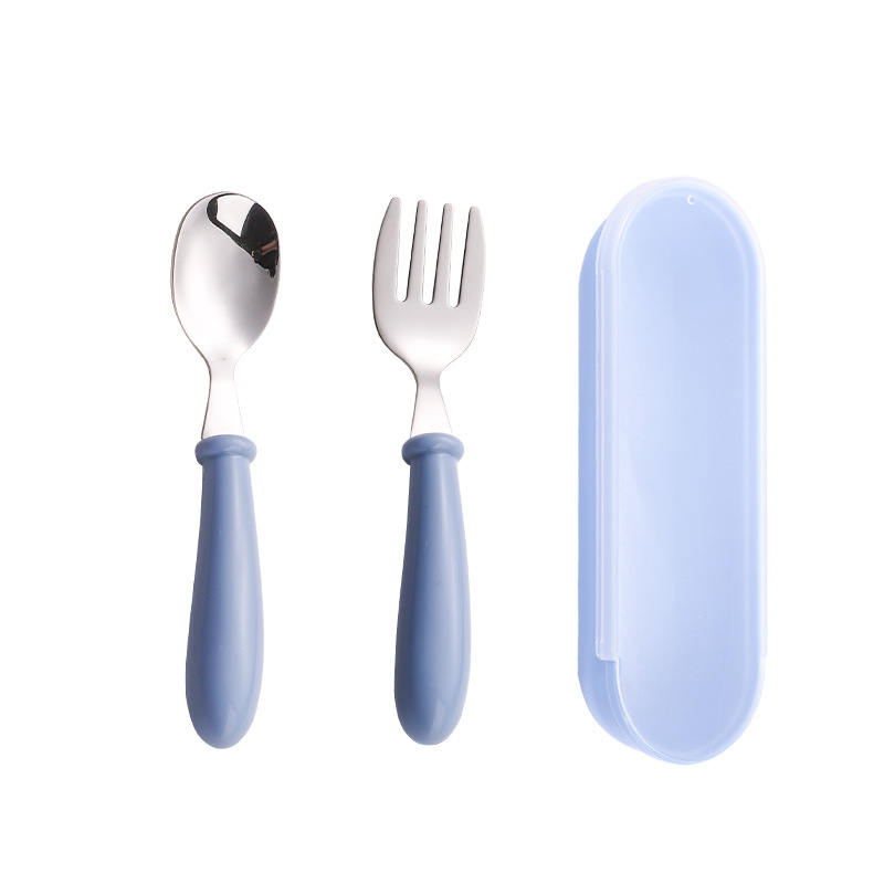 304 children's tableware suit stainless steel baby eating spoon children's tableware fork spoon fork
