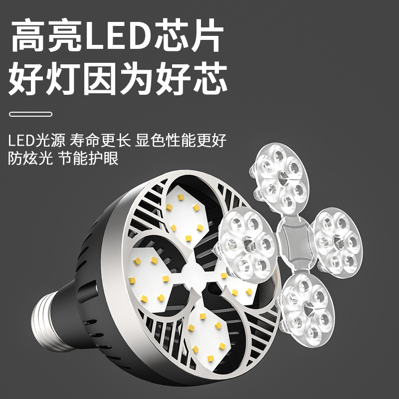 Led Track Spotlight Bulb Par30 Single Lamp Clothing Store Supermarket Fresh Food Lamp Super Bright Energy Saving E27 Screw Light Source