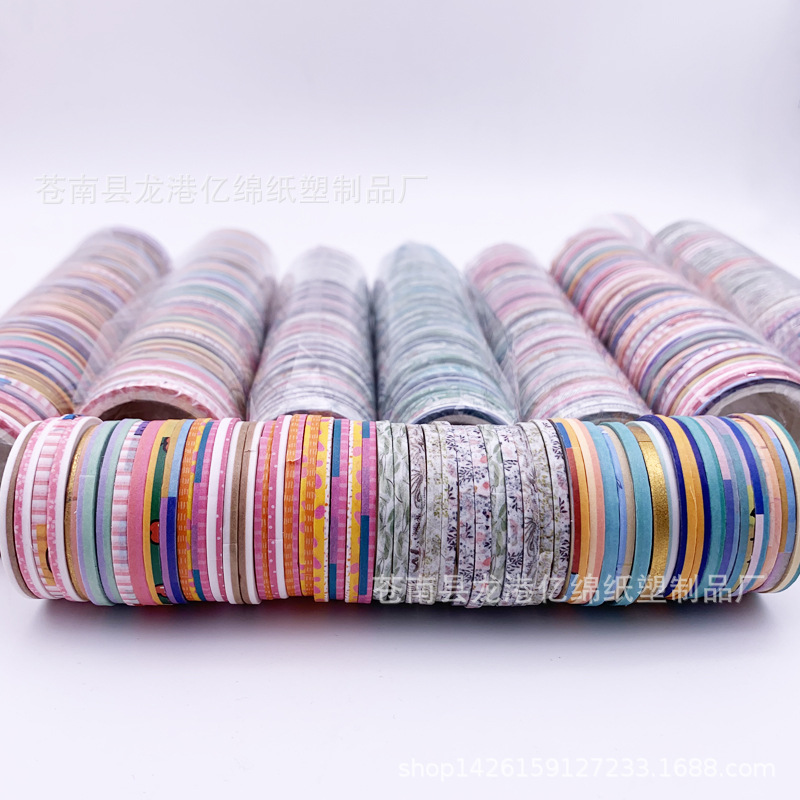 Washi Tape Bleed Line 3mm Roll Pull Strip Decorative Dividing Line Diary Handbook Border Line Stall Handbook