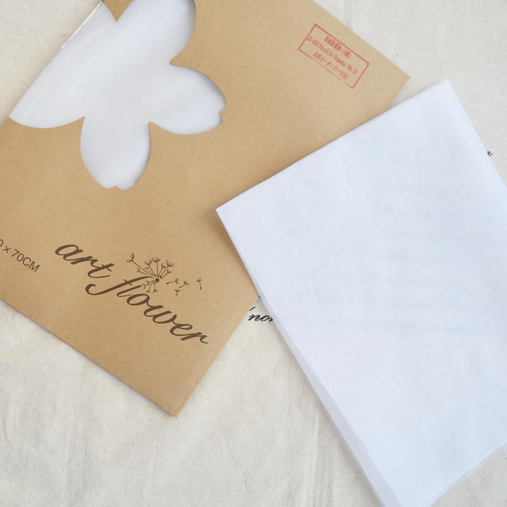 Искусственный цветок шелковая органза шелковая органза U-Dry шелк горячий цветок DIY ткань шелковый цветочный материал (уже крахмален)