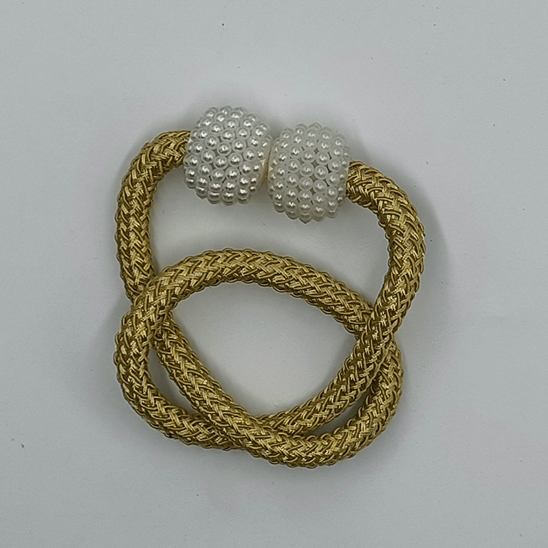 Factory wholesale creative decorative buckle strap punch-free installation-free pearl buckle curtain buckle