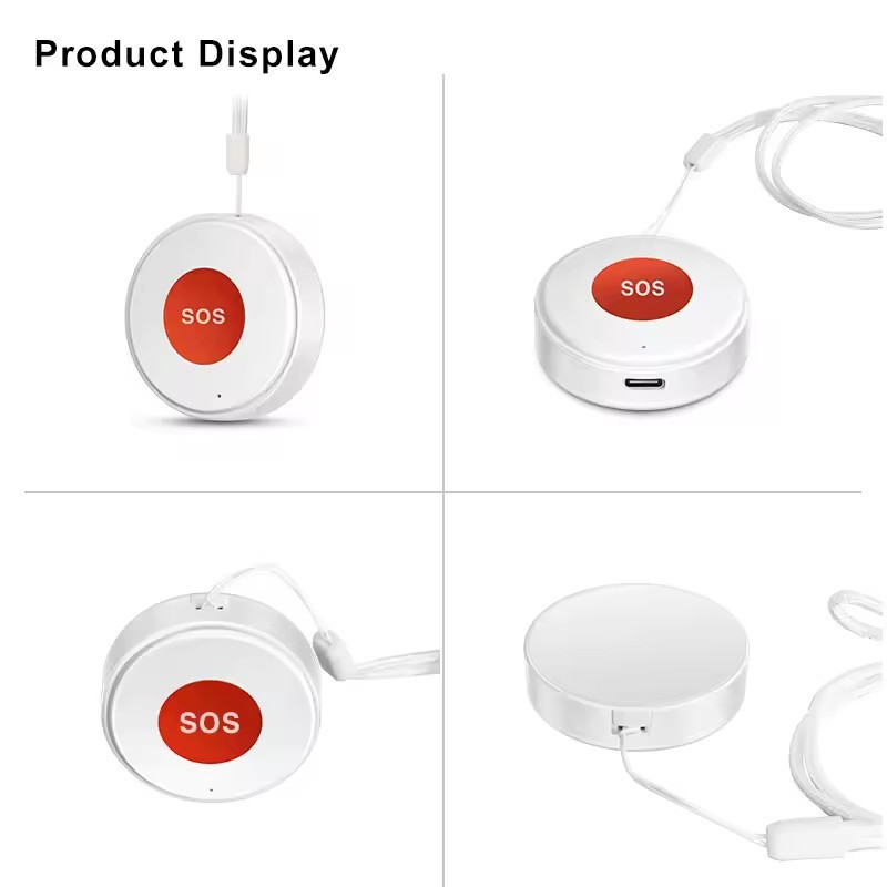 Tuya Wifi/Zigbee Smart Security Sos Switch App Emergency Linkage Smart Home Emergency Alarm