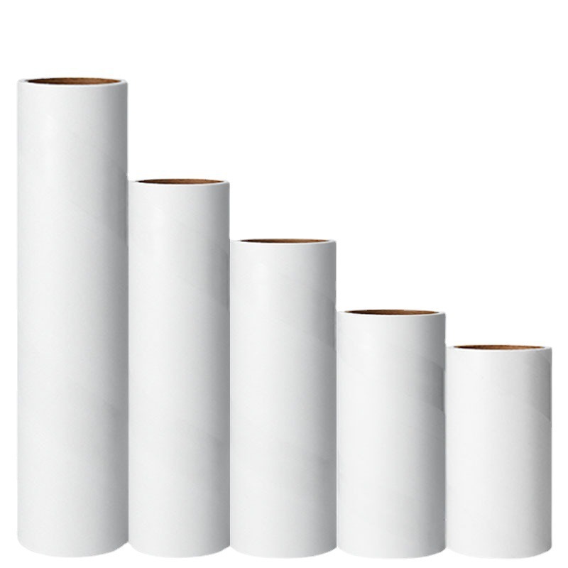 Factory wholesale sticky roll dust removal replacement core clothing pet hair removal sticky felt tearable sticky roll web paper