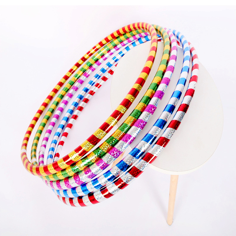 Children's Hula Hoop Kindergarten Gymnastics Hoop Student Games Performance Morning Exercise Equipment Plastic Hoop Thick Tube Non-Slip Waist Slimming