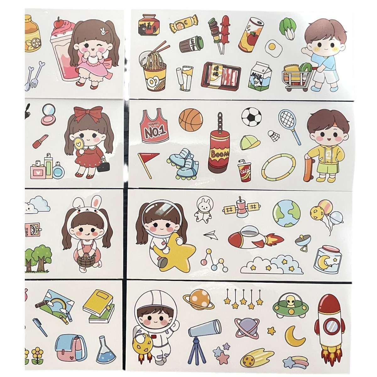 Big belly cup water Cup sticker cute cartoon sticky paper waterproof DIY hand account sticker thermos cup sticker