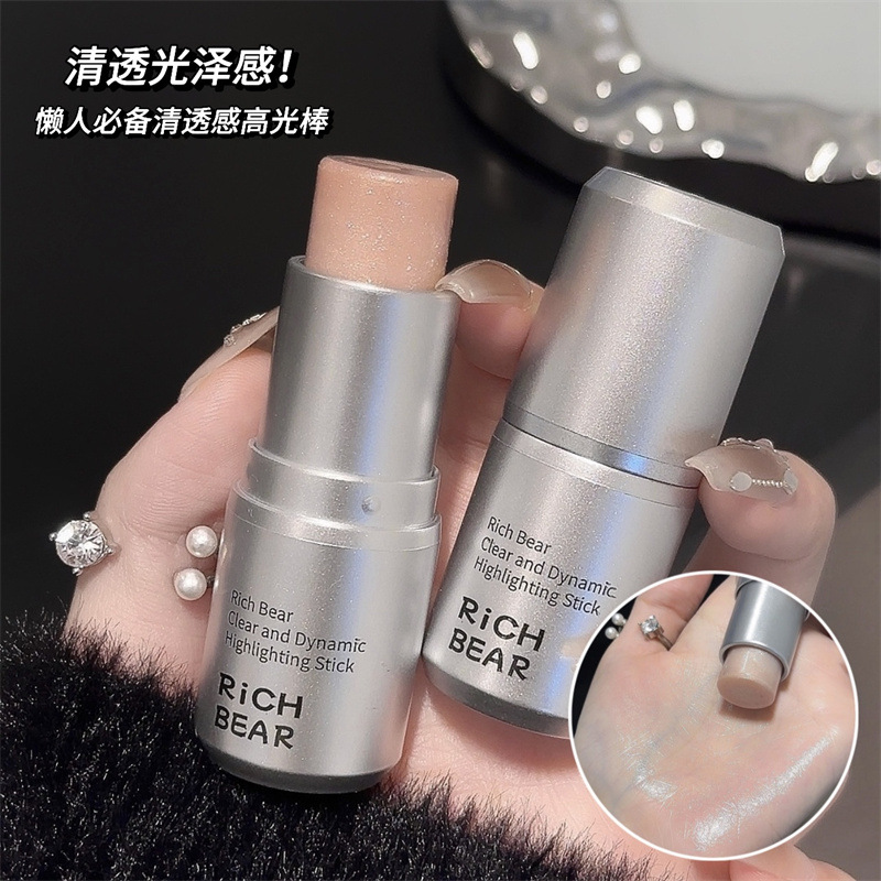 Rich Bear High Glow Stick Water Light Muscle Repair Stick Water Light Stick Women's Natural Brightening Fine Shading Blush Cheap