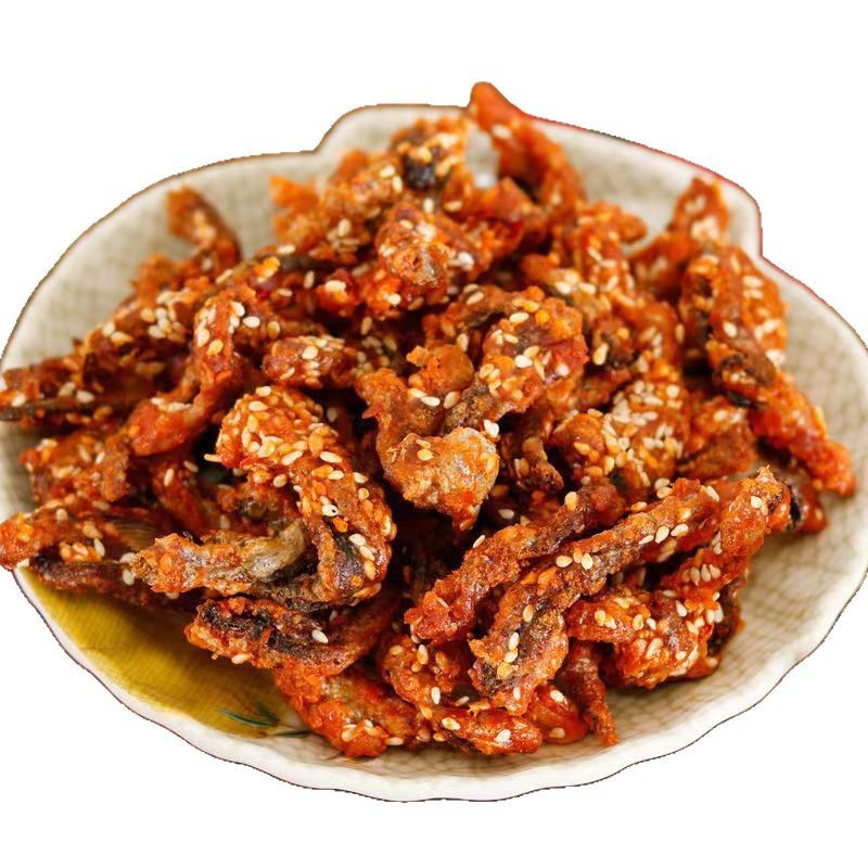 Spicy fish skin cod skin sweet and spicy net red fish skin snacks student silk wholesale dried fish seafood honey sauce spicy fish skin