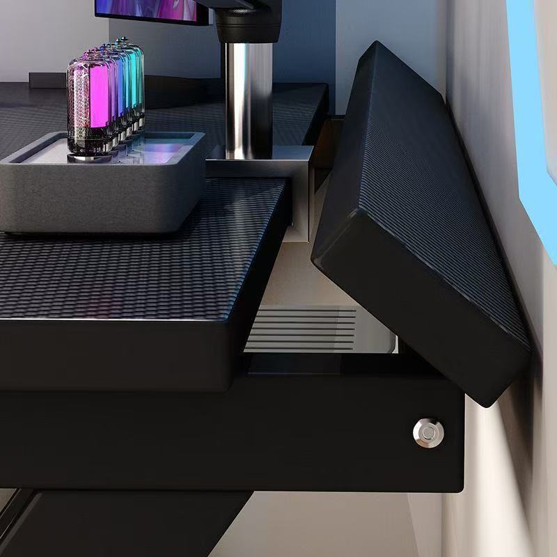 Internet Cafe Wooden Computer Table Carbon Fiber E-Sports Table Internet Cafe Dedicated Internet Celebrity Desktop Table Home E-Sports Room Table