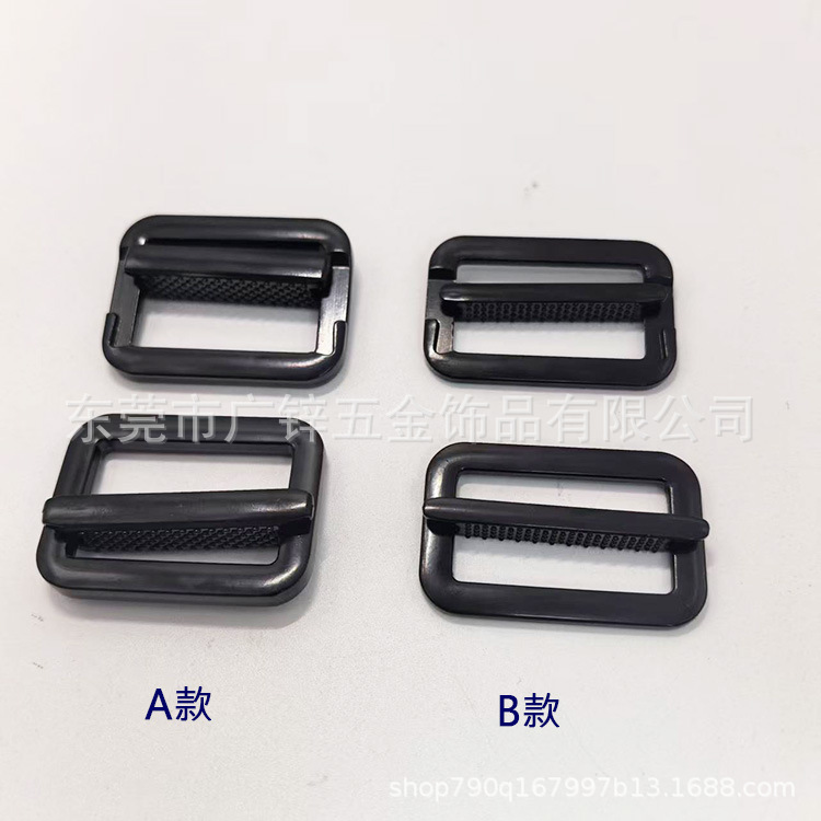 Оптовая пряжка из цинкового сплава, черная электрофорезная пряжка для регулировки багажа