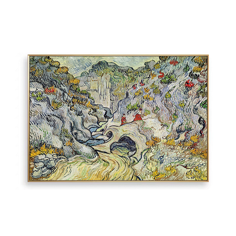 Cross-Border Painting Core Printing High-Definition Giclee Export Dropshipping Amazon Xiyin Temu Frameless Mural Canvas Painting Core