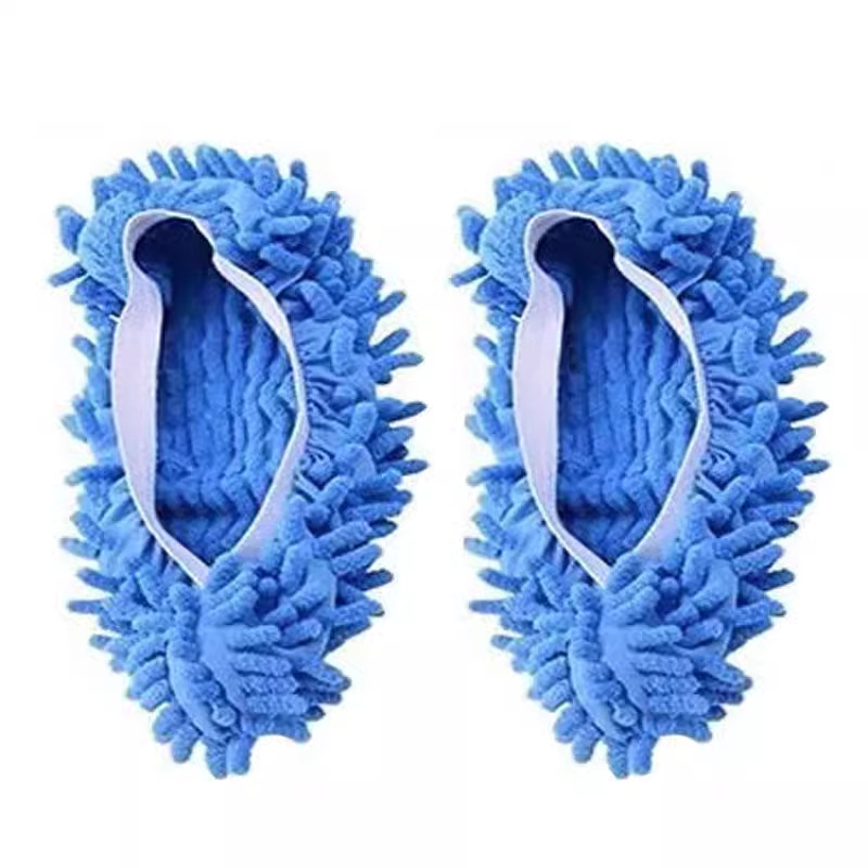 Chenille Removable and Washable Mopping Shoe Covers, Lazy Floor Mopping Slippers, Household Rag Slippers, Foot Washing Mop Shoe Covers
