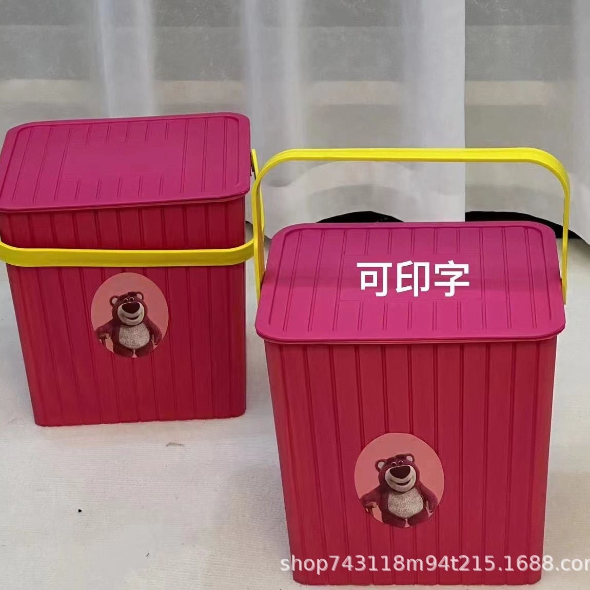 Портативное ведро для хранения с крышкой, утолщенное ведро для ванной