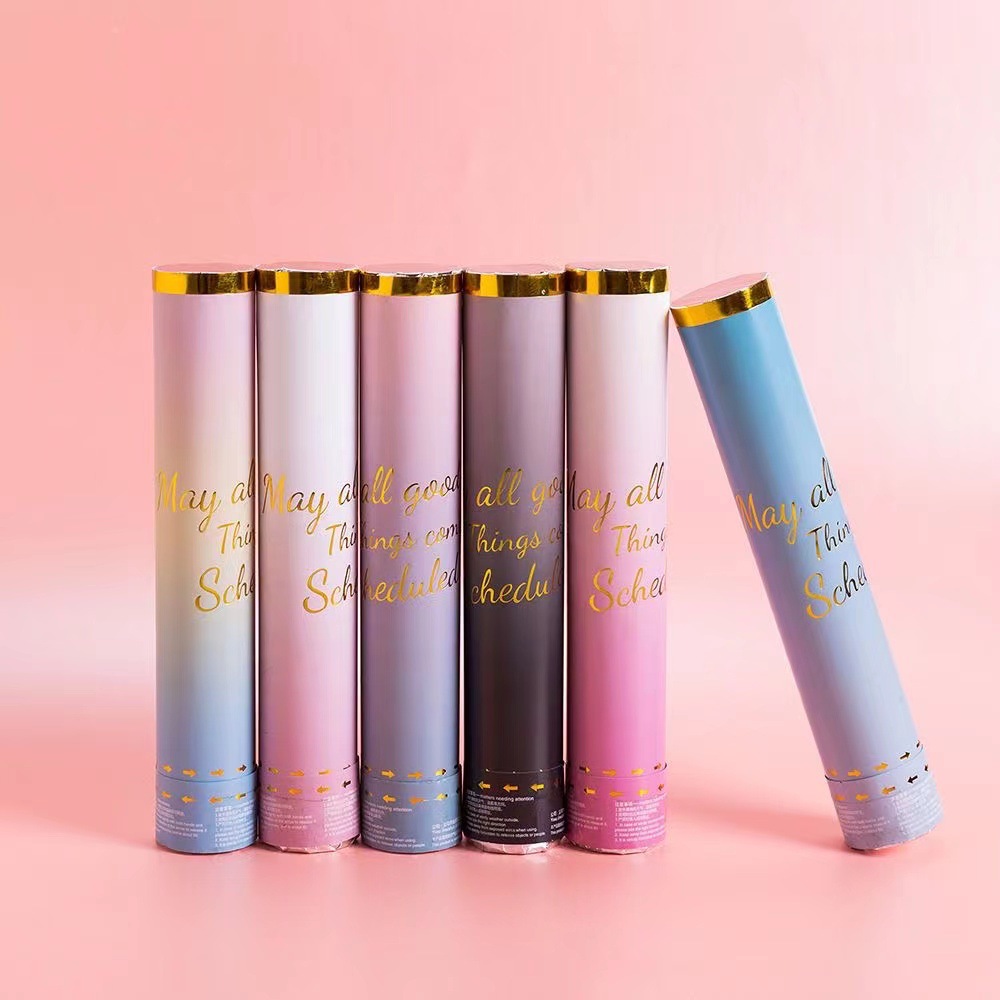 Hand-Held Small Salute Birthday Party Fireworks Salute Tube Housewarming Celebration Wedding Festival Hand-Twisted Flower Tube