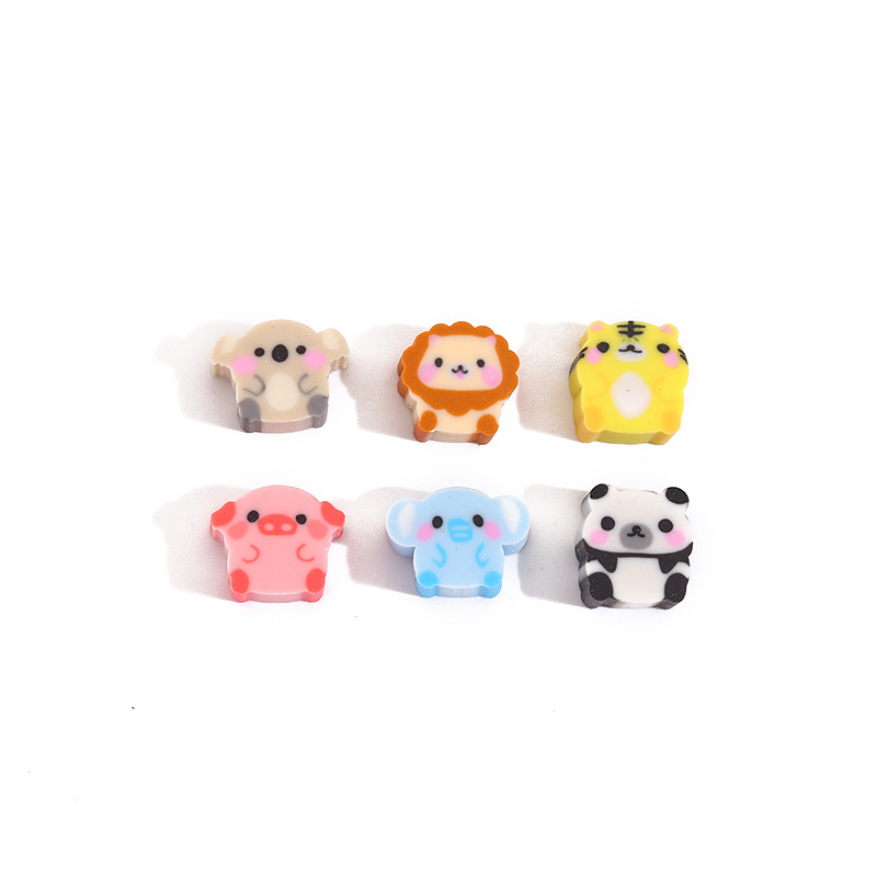 Cute Erasers, Cute Cartoon Rubber Stamps, Small Animals, Creative Shapes, Cross-Border Gifts, Prizes for Primary School Students, Stationery