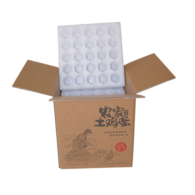 Manufacturer Egg Tray Pearl Cotton Epe Egg Tray Egg Carton Shockproof Express Egg Packaging Box Ready for Sale