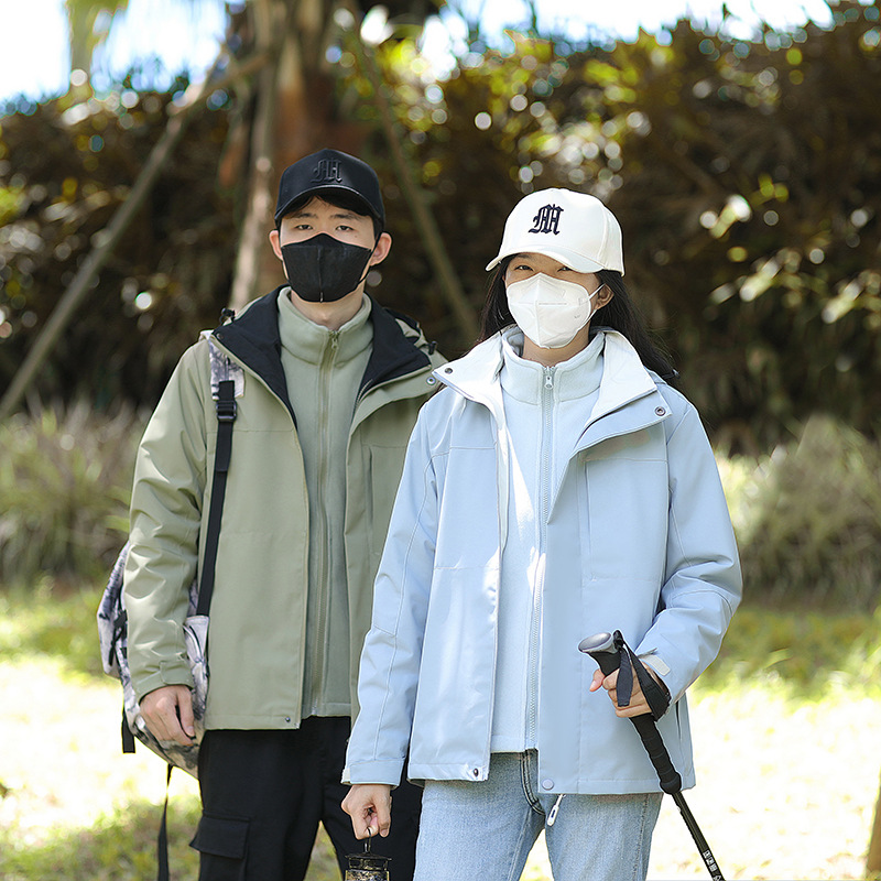 Куртка с настраиваемым логотипом, рабочая одежда, трехвальная съемная куртка, вышитая рабочая одежда, осенне-зимняя флисовая куртка