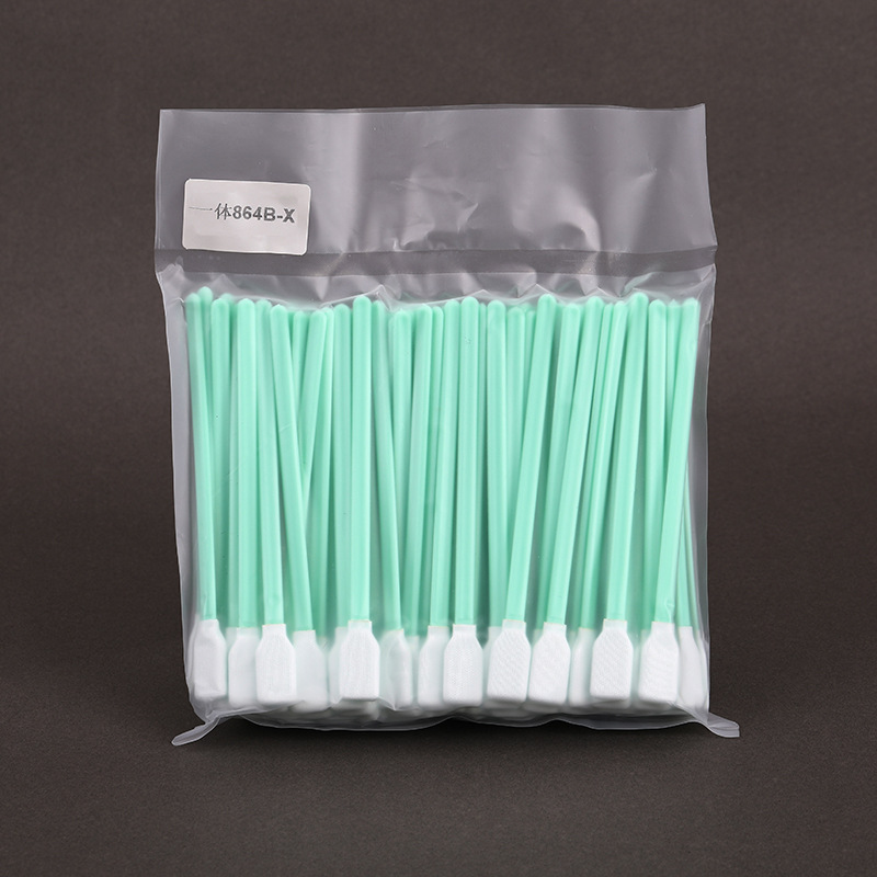 Integrated 864B-X dust-free purification polyester single-layer double-sided cotton swab wiping stick cloth swab dust-free cloth cotton swab