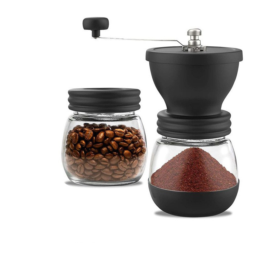 Amazon Large Capacity Glass Hand Grinder Coffee Grinder Set Manual Grinder Manual Coffee Grinder