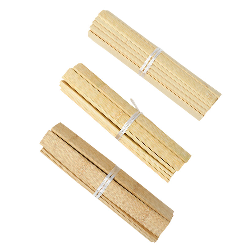 Manufacturer Customized Multi-Specification Bamboo Slices, Bamboo Slices, Bamboo Slices, Round Bamboo Sticks, Bamboo Products, Raw Materials, Moso Bamboo Processing, Customized According to Needs