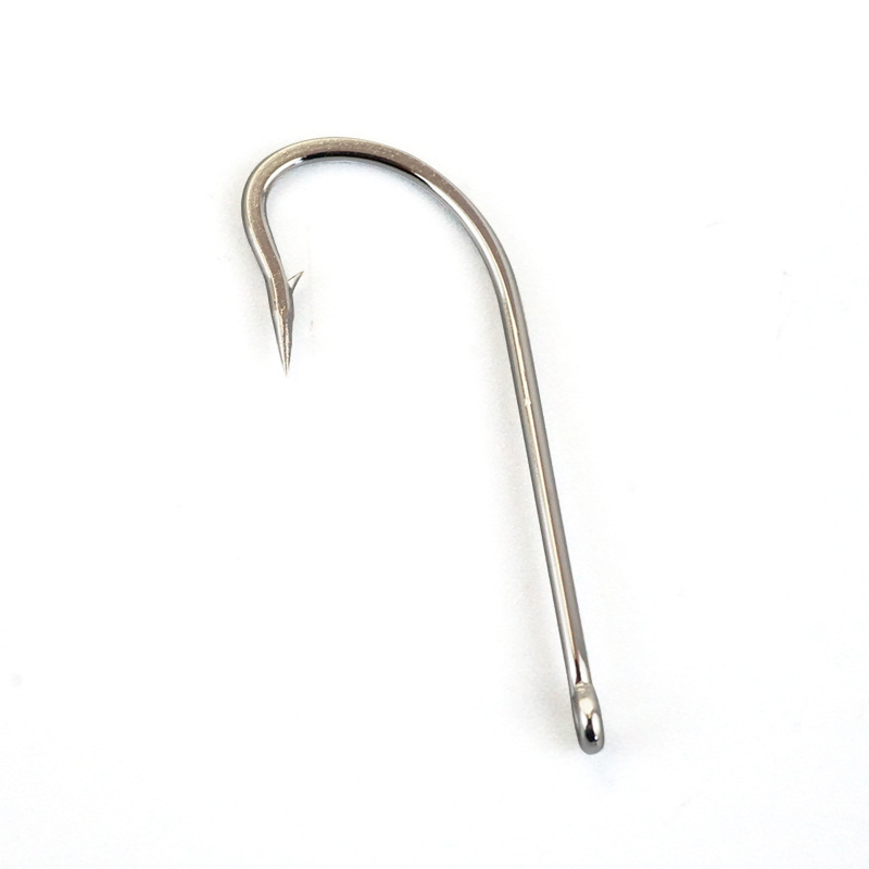 Long handle hook seahorse hook long handle hook with hole straight handle hook fishing hook fishing long handle hook barbed fishing gear fishing