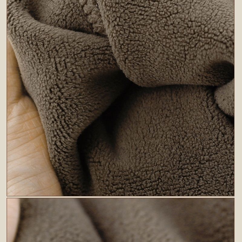 Men's Fleece-Lined Pants Winter Thermal Fleece Sweatpants Versatile Casual Pants High-End Feel Export Cross-Border