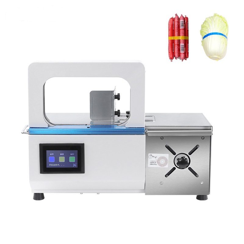 Strapping Machine, Small Automatic Packing Machine, Plastic Strap Glue-Free Vegetable Bundling Machine, Fully Automatic Money Bundling Machine, Supermarket Efficient Money Bundling Machine