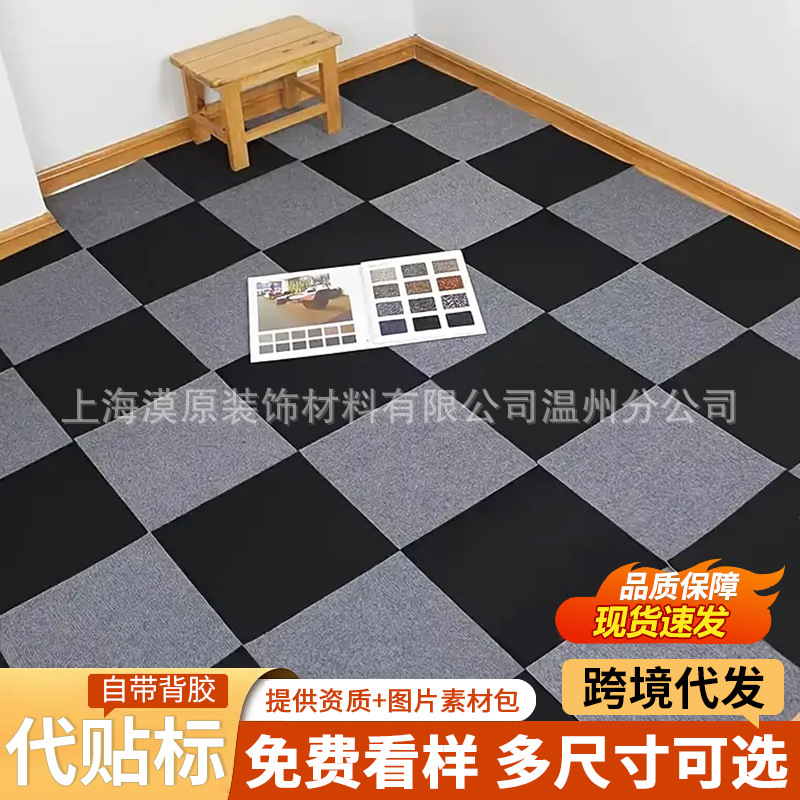 Cross-Border Self-Adhesive Splicing Carpet 30Cmx30Cm Household Carpet Cat Claw Board Commercial Carpet Living Room Bedroom Drop Shipping