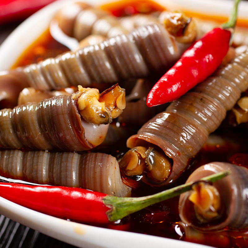Spicy Snails Seafood Delicatessen Sea Snails Spicy Snail King Internet Celebrity Ready-To-Eat Spicy Seafood 500g