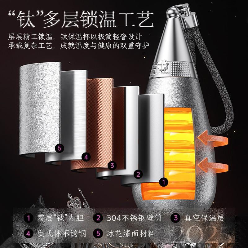 Wheatfield Pinellia Water Drop Insulated Cup for Girls, High-Value Inner Titanium Layer Straw Water Cup, 2025 New Model, Portable Gift