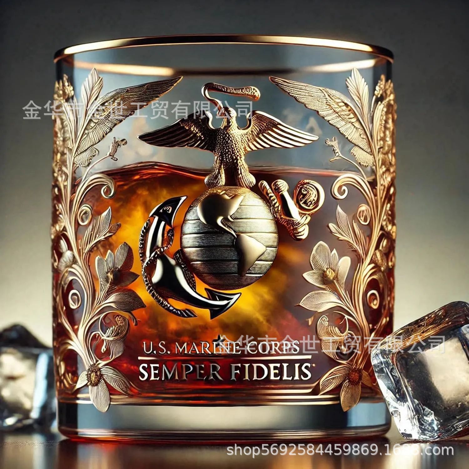 Cross Border New Personalized Veteran Tribute Giass Veterans Memorial Glass