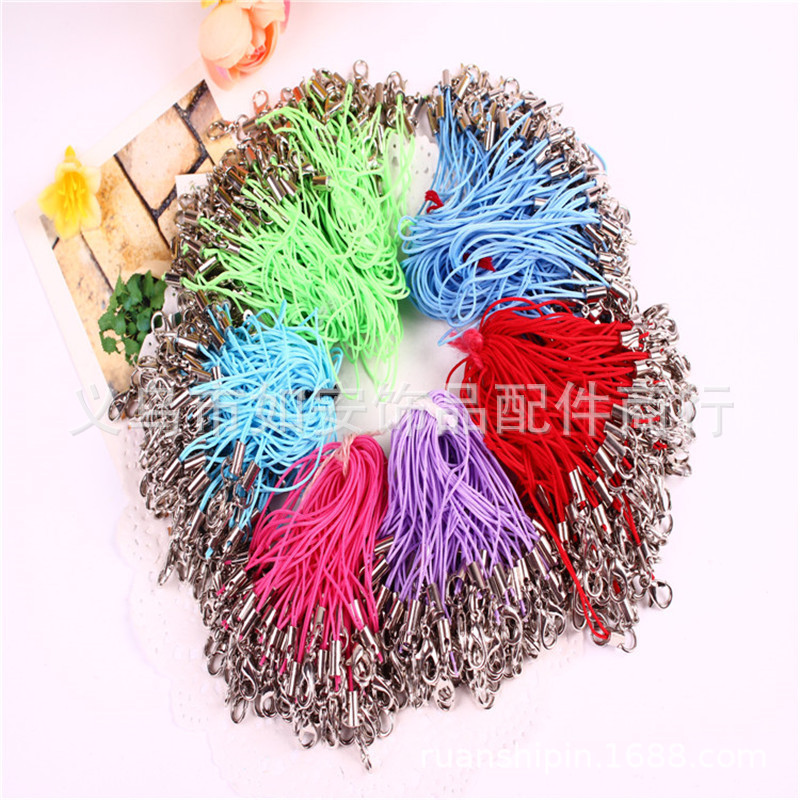 New Colorfulful Lobster Clasp Mobile Phone Lanyard Cartoon Polyester Key Doll Rope DIY Jewelry Manufacturer Wholesale Hot Model