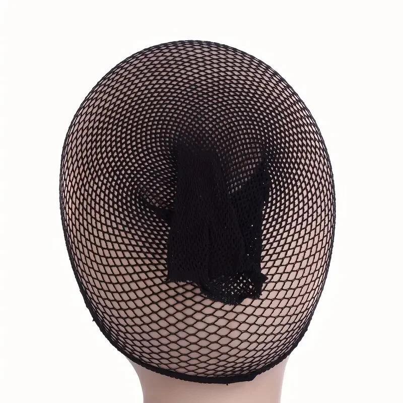 Factory direct wig hair net fishing net hair set black skin color wig cap breathable wearing fake head set with hair net storage