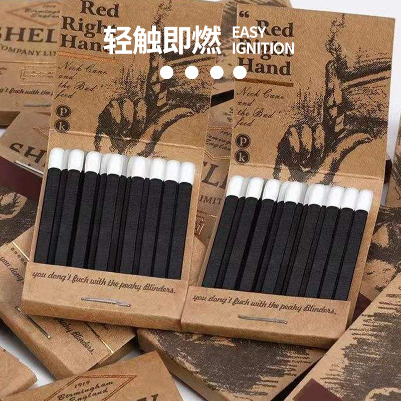 Nostalgic Shelibi Source Factory Matches Cigar Scented Candle Birch Special Old-Fashioned Fire