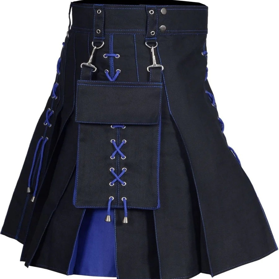 New Men's Amazon Aliexpress Hot Selling Scottish Festival Skirt Multicolor Medieval Pleated Skirt