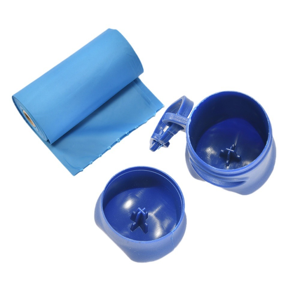 Foreign trade cross-border frosted matte pet toilet pickup bone type outdoor dog walking toilet bag toilet bag dispenser