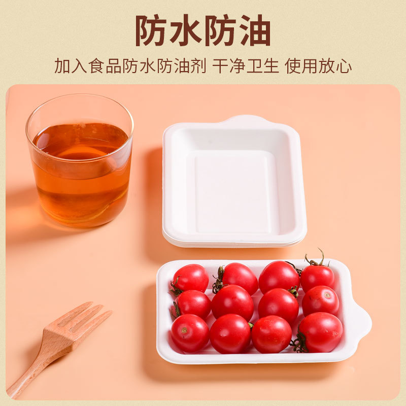 21-Piece Cake Disposable Square Paper Plates for Cakes, Barbecue, and Serving, Heart-Shaped Plates, Thick and Durable