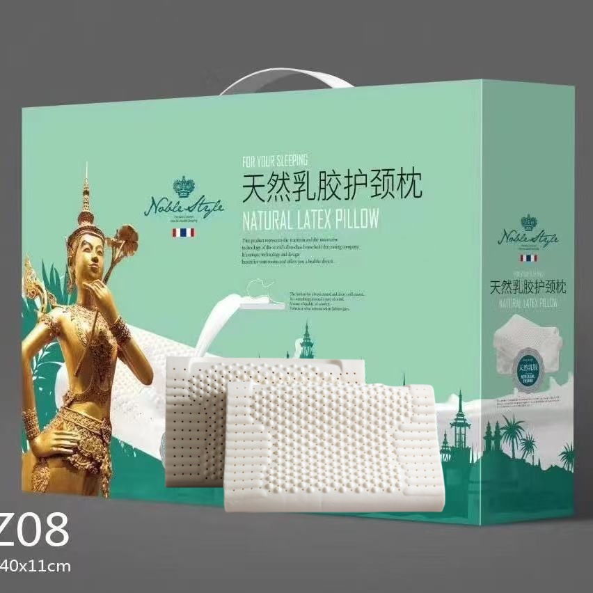Thailand Gift Latex Pillow Cervical Pillow Gift Box Pillow Core Wholesale Adult Children Latex Pillow for Hair