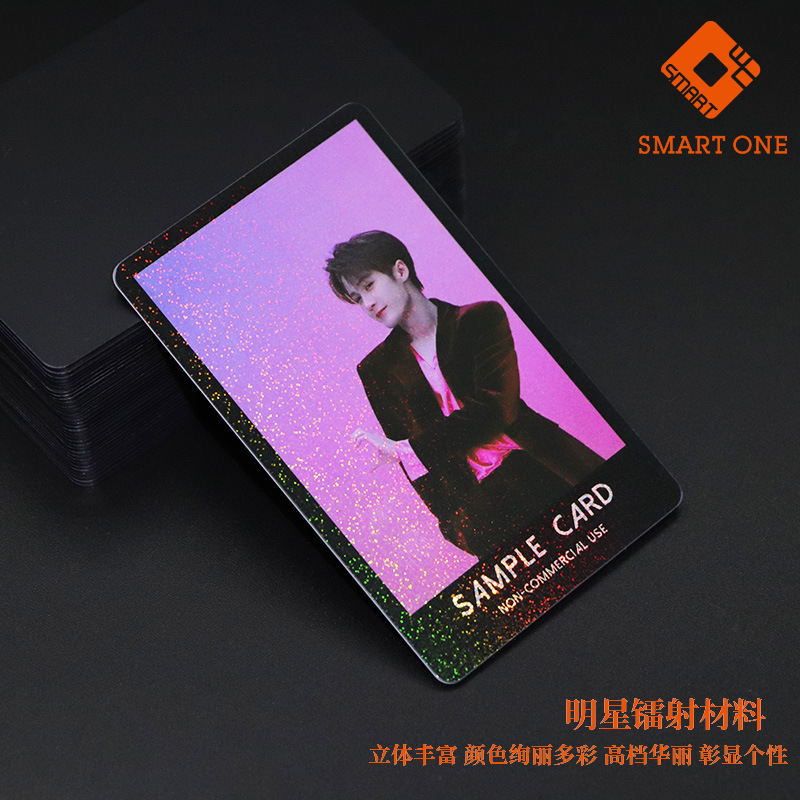 Customized Nfc Fan Merchandise Laser-Engraved Support Cards for Singers and Actors, Endorsement Cards