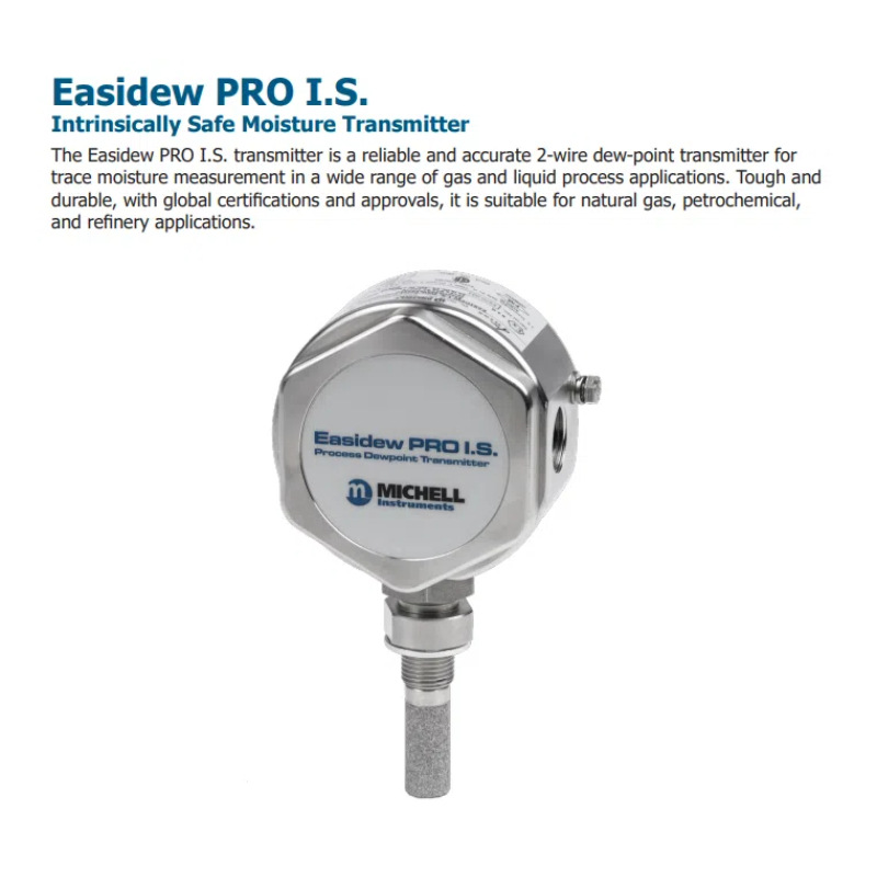 Michell Easidew Pro Is Moisture Analysis Transmitter British Michell Instruments