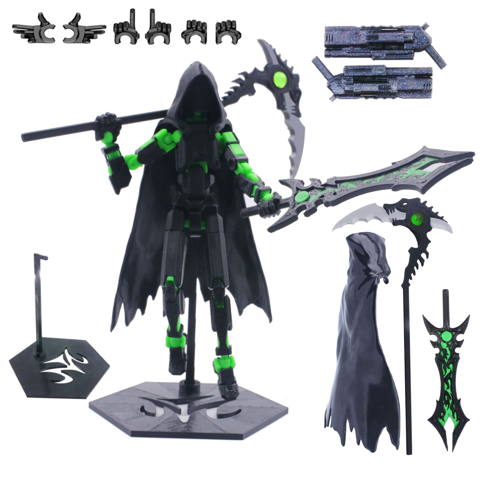 Black Myth Sun Wukong Lucky Doll 13 Joint Movable 3D Printing Doll Ornaments 3rd Generation Dummy Doll DIY